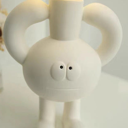 Garduru - Moderne Glastischlampe Mit Cartoon-Harzbasis für Stilvolle Räume