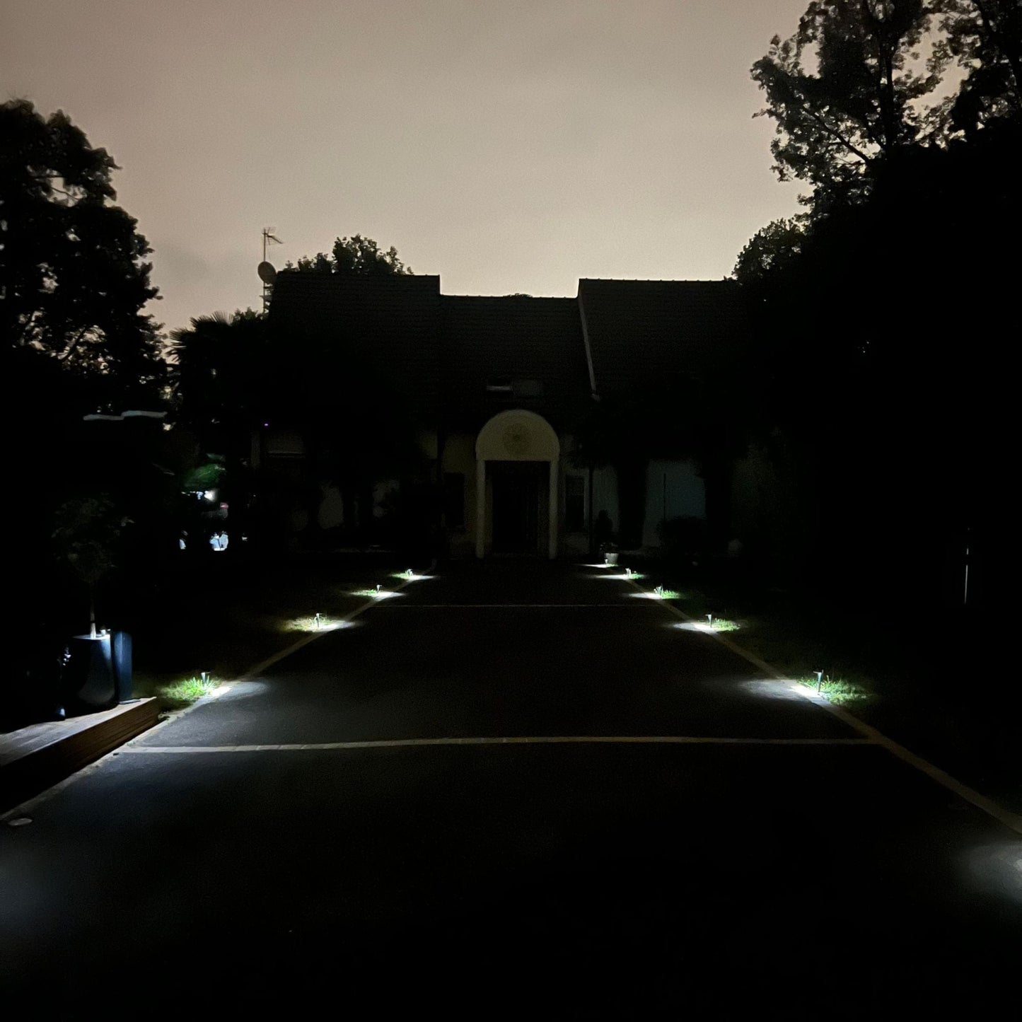 Elegante Solar-Gartenlampe mit 100 Lumen für stimmungsvolle Gartenbeleuchtung