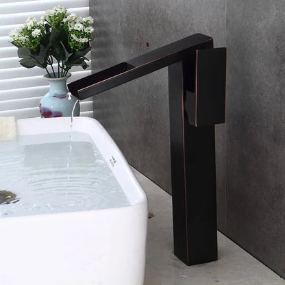 Waschtischarmatur Moderne Badezimmerarmatur Wasserfallarmatur Einzelner Loch Wasserhahn