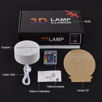 Garduru 3D LED Lampe Linienflugzeug | Farbwechsel Nachtlicht | Dekorative Lampe für Kinderzimmer & Luftfahrtfans | USB-Stimmungslicht