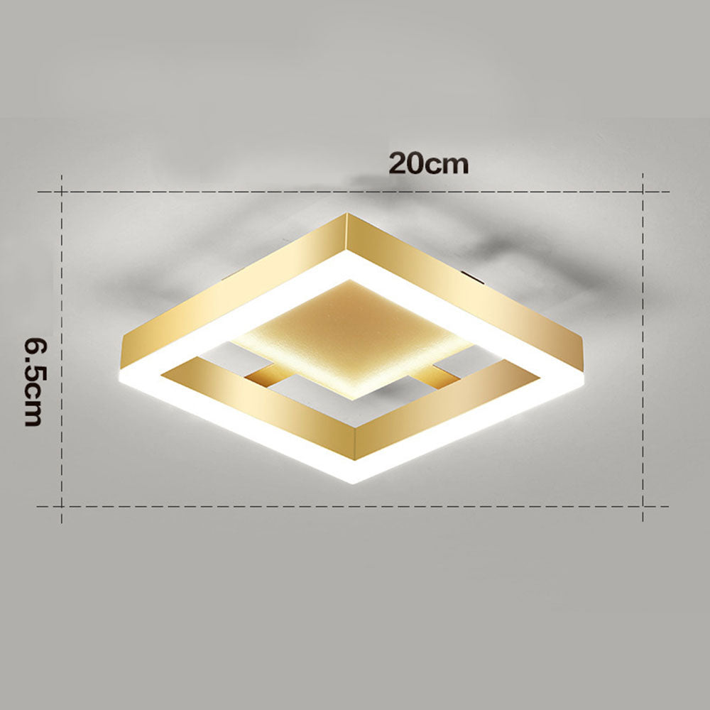 Zeitgenössische Gold-LED-Deckenleuchten