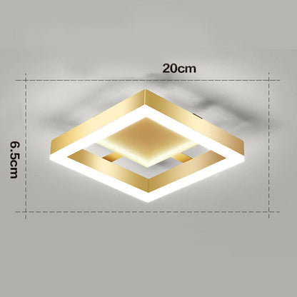 Zeitgenössische Gold-LED-Deckenleuchten