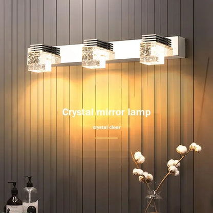 Moderne LED Wandleuchte Kristall Wandlampe Spiegel Dekor Beleuchtungseinrichtung