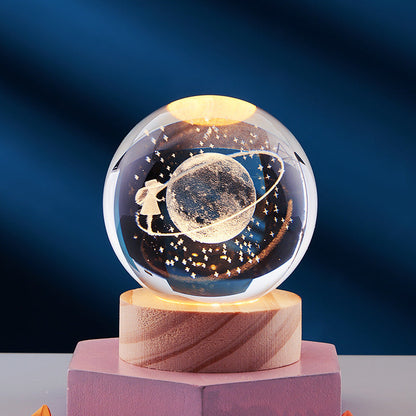 3D Kristall Nachtlicht Lampe für Dekoration - Magischer 3D Effekt