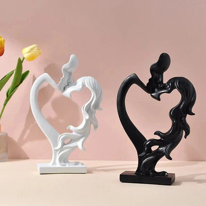 AmourLigne – Romantische Harztischdekoration mit abstrakter Eleganz für stilvolle Innenräume