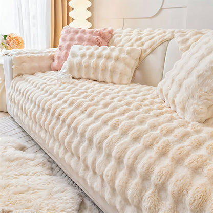 RoyaleGlow Luxus Sofabezug - Ultra-weicher Steppschutz