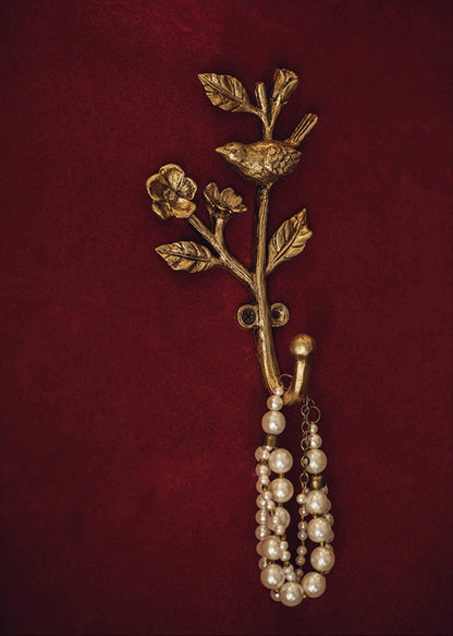 AvianCharm – Metall Wandhaken mit verspieltem Vogel Design