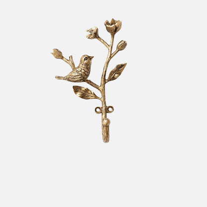 AvianCharm – Metall Wandhaken mit verspieltem Vogel Design