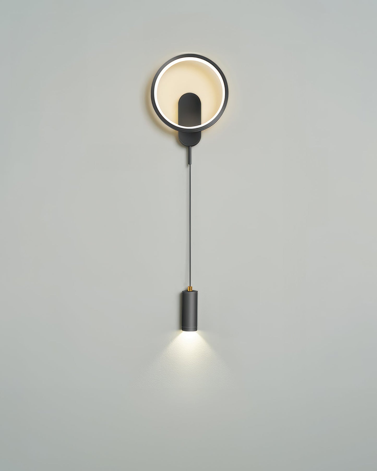 Nordische Holzmaserung Elegante Wandlampe