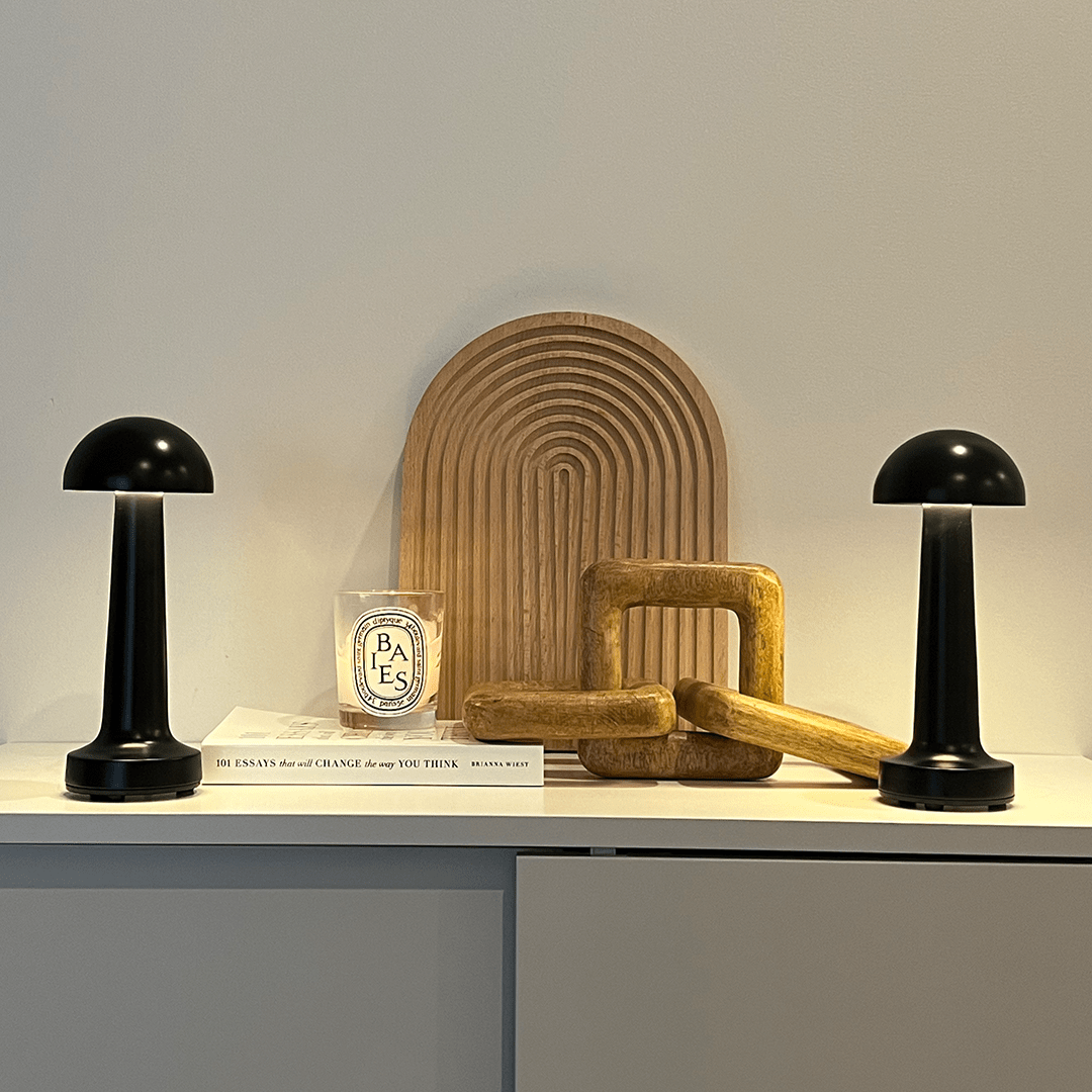 Bar Stil Retro Tischlampe - Touch Sensor Wiederaufladbare LED Lampe für Schlafzimmer