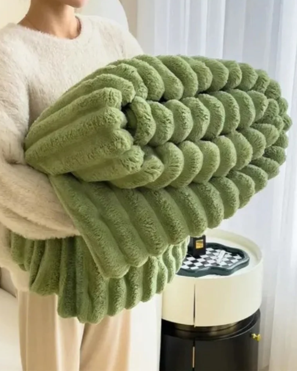 Veloura – Luxuriöse Plüschdecke mit elegantem Design für Wärme und Stil