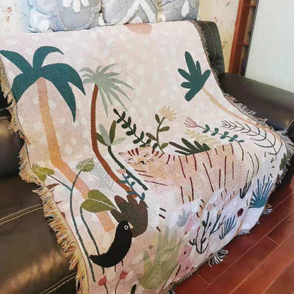 Boho Chic Gestrickte Kuscheldecke