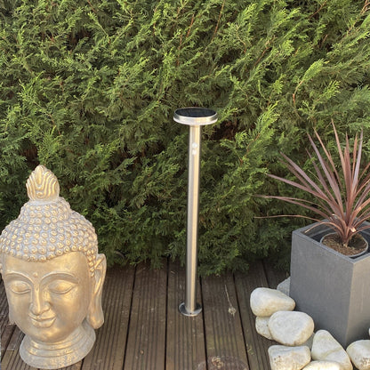 Solar Gartenbeleuchtung LED Außenlampe mit Solarenergie betrieben und monokristallinem Panel