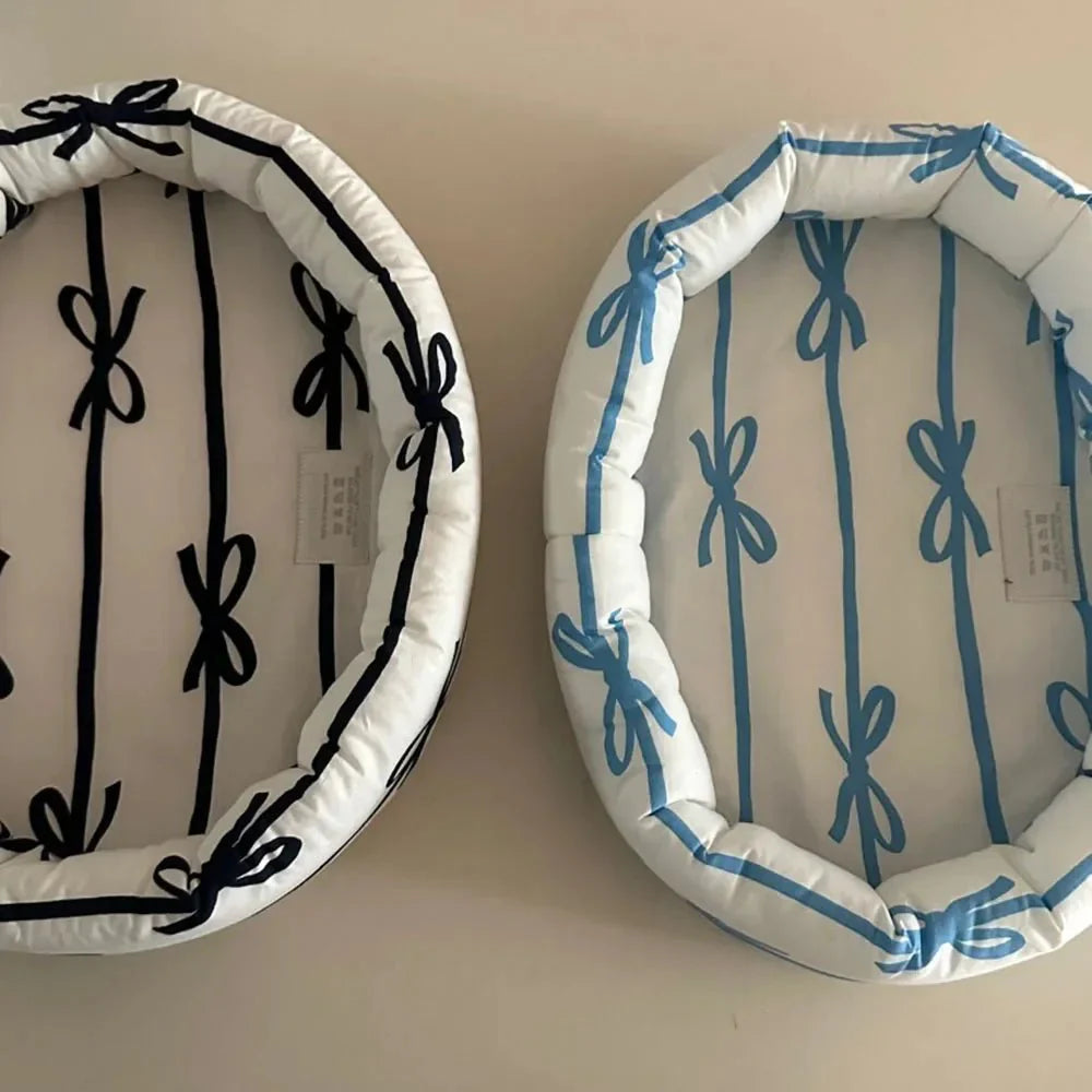 Bow Pattern Organizer Basket