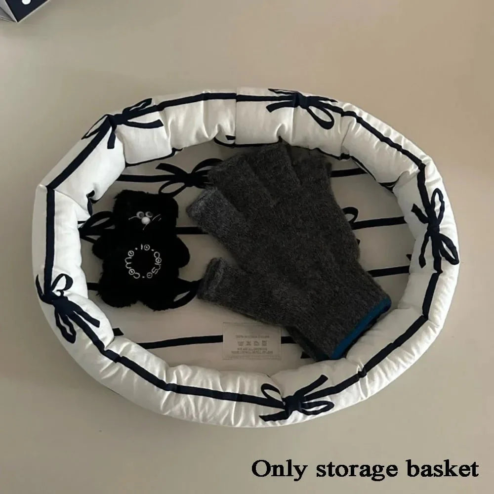 Bow Pattern Organizer Basket