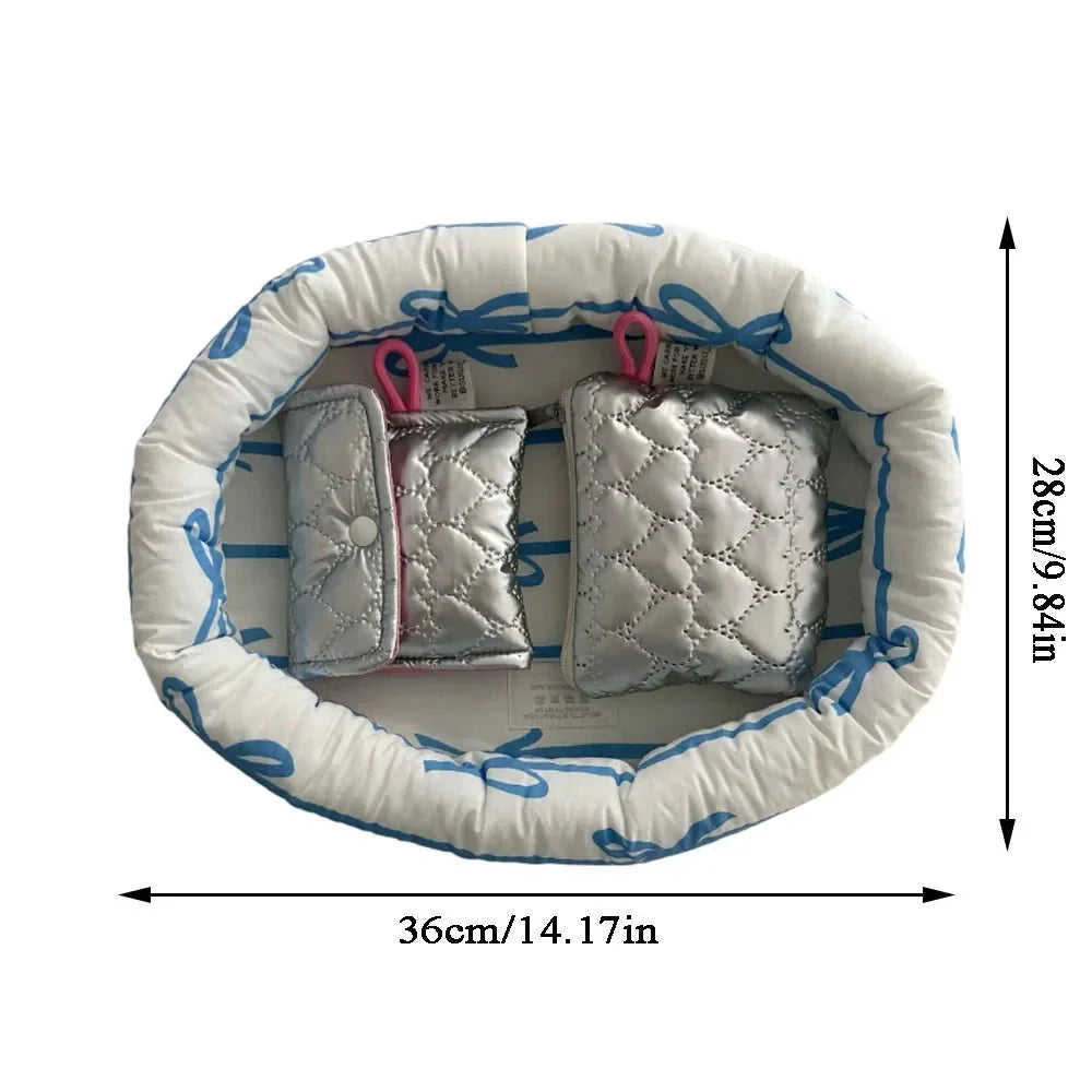 Bow Pattern Organizer Basket