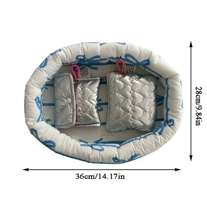 Bow Pattern Organizer Basket