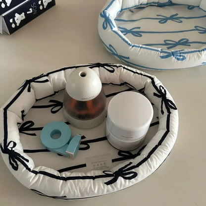 Bow Pattern Organizer Basket