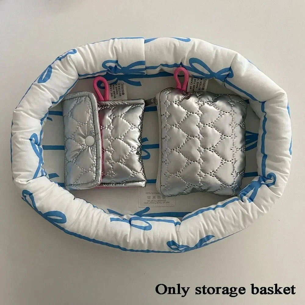 Bow Pattern Organizer Basket