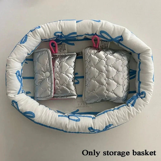 Bow Pattern Organizer Basket