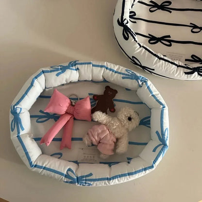 Bow Pattern Organizer Basket