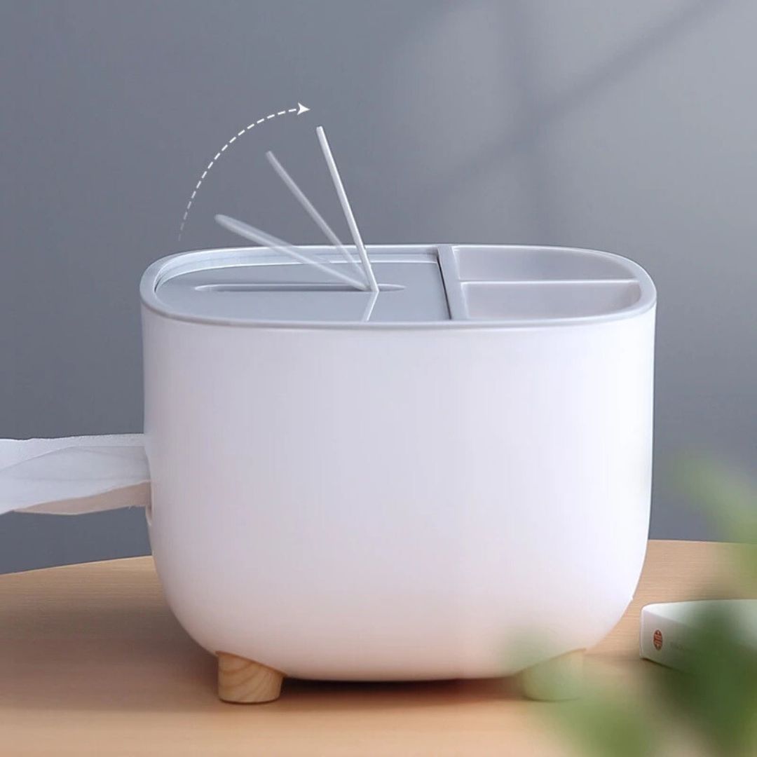 Multifunktionaler 4-in-1 Taschentuchbox-Organisator