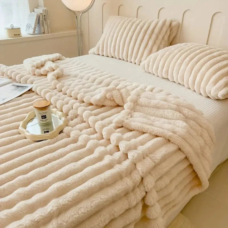 Faux Kaninchenfell-Decke