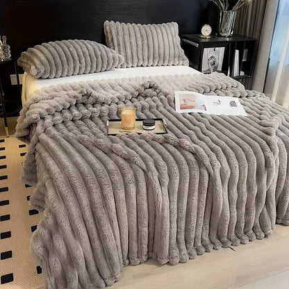 Faux Kaninchenfell-Decke