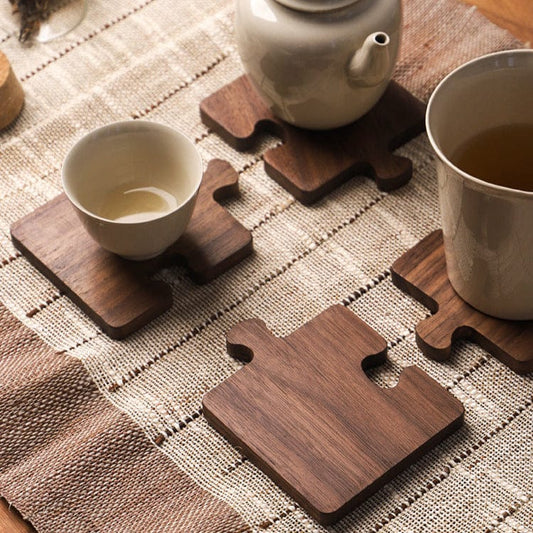 TerraWood Walnuss Puzzle Untersetzer