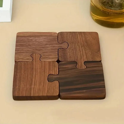 TerraWood Walnuss Puzzle Untersetzer