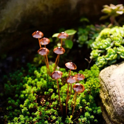 Verzaubertes Metall-Pilz-Garten-Dekor