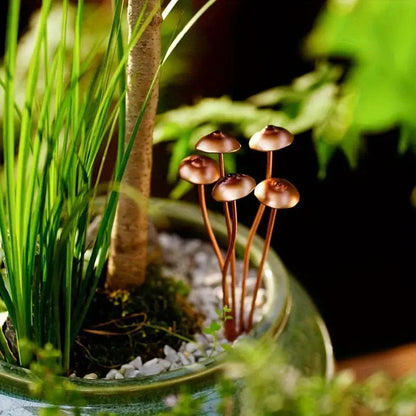 Verzaubertes Metall-Pilz-Garten-Dekor