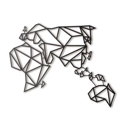 Wanderlust Metallische Weltkarte