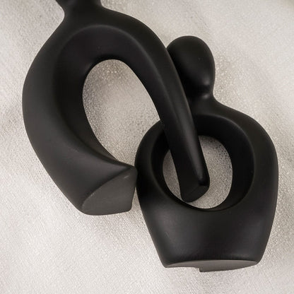 Überlappende Paar abstrakte Skulptur