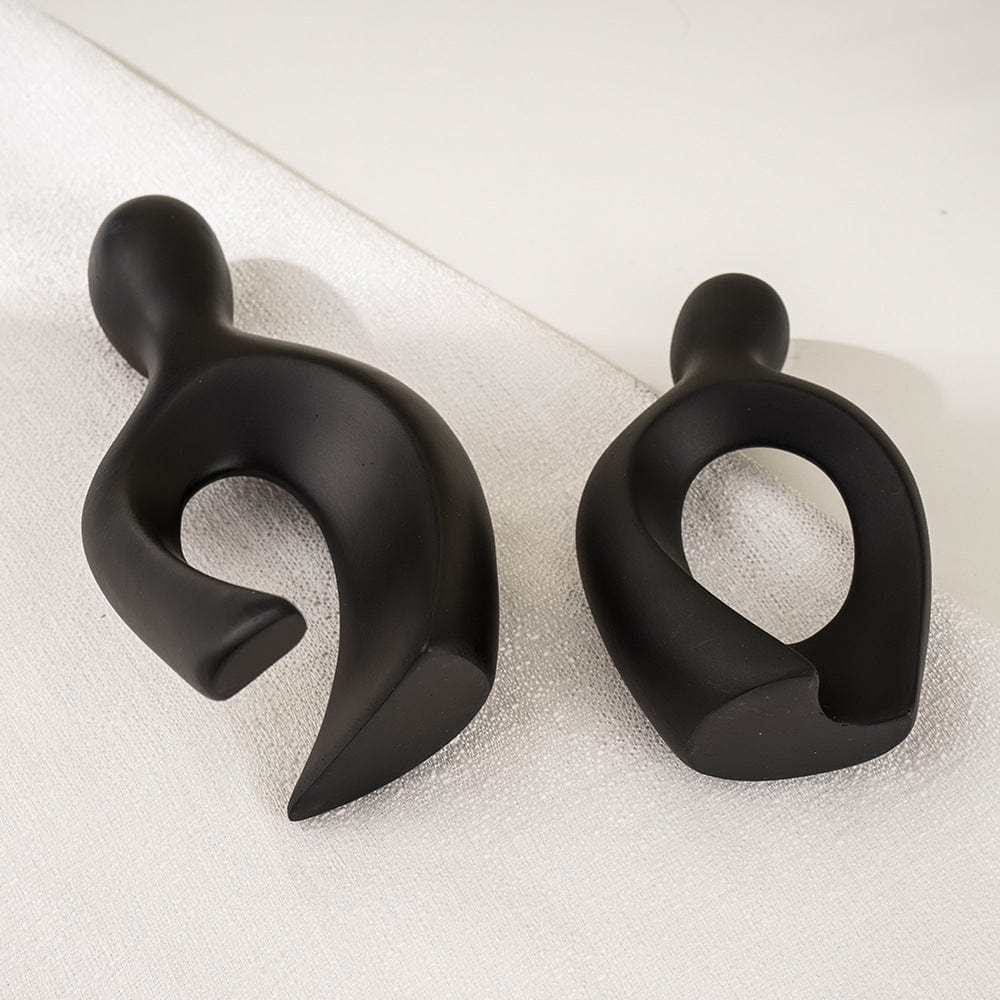 Überlappende Paar abstrakte Skulptur