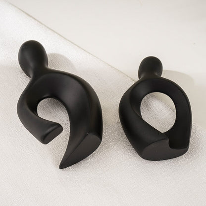 Überlappende Paar abstrakte Skulptur