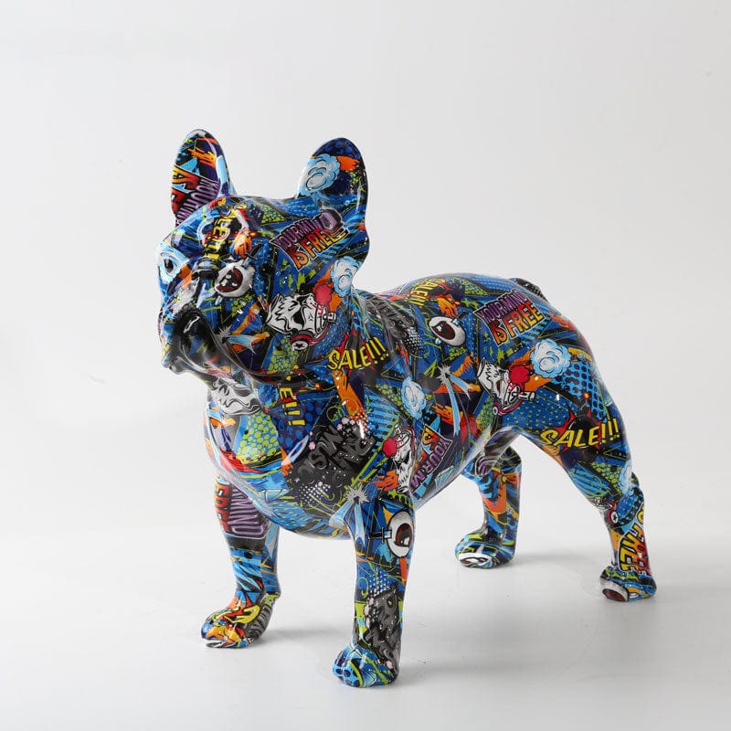 Verspielt Englische Bulldogge Harz Statue