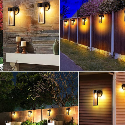SolarGlow Außen Solar Wandlampe (Warm LED)