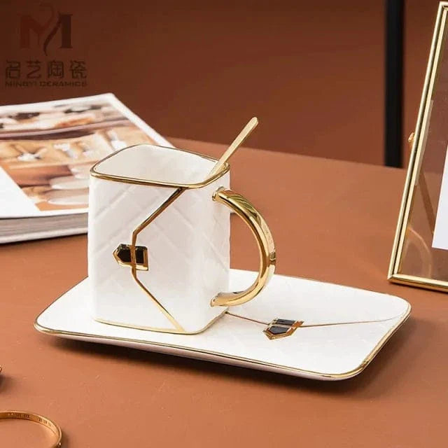 Luxe Noir Kaffeetassen-Set