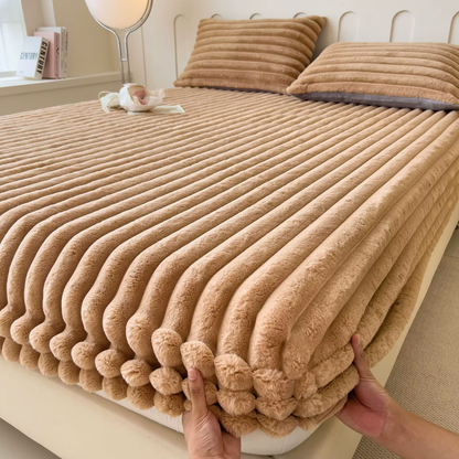 Royaleva Weiche Fitted Betttuch – Ultra-weiches Luxus-Rippbettlaken für maximalen Komfort & gemütlichen Schlaf
