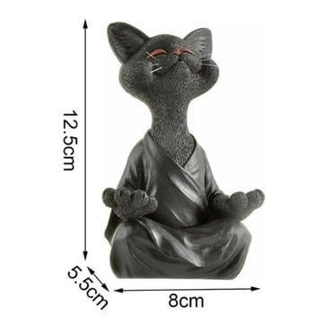 Buddha Katze Figurine