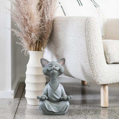 Buddha Katze Figurine