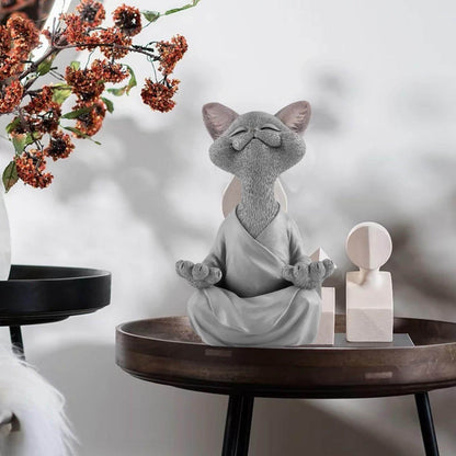 Buddha Katze Figurine