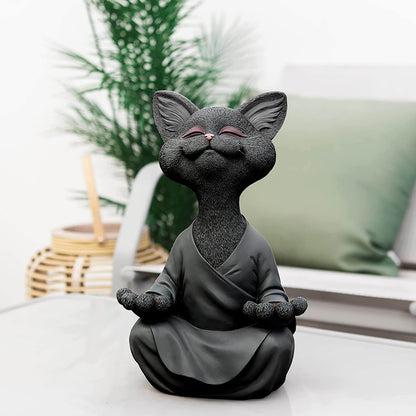 Buddha Katze Figurine