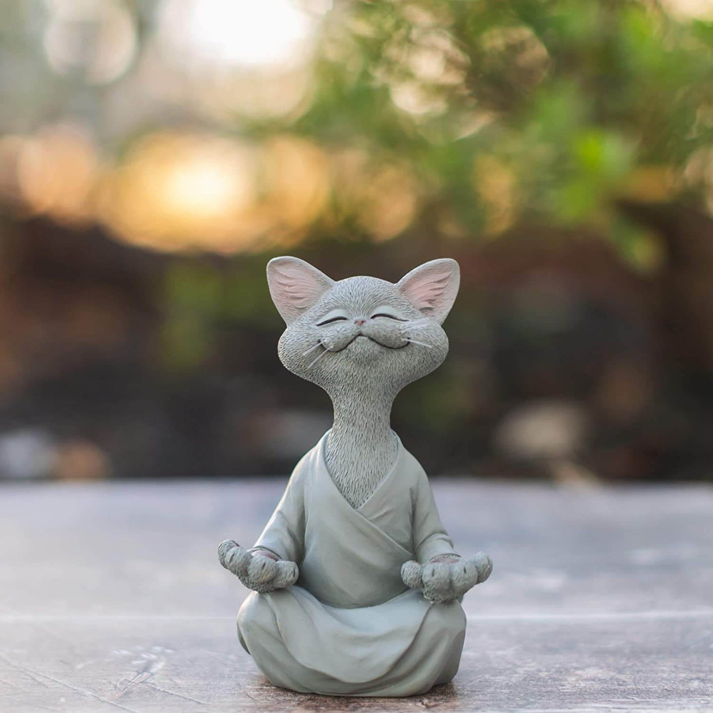 Buddha Katze Figurine