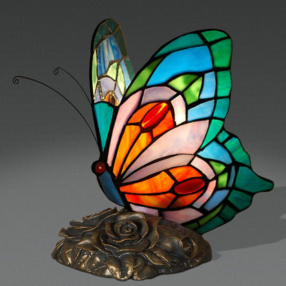 Schmetterling Nachttischlampe Tiffany Stil Schlafzimmer Nachttisch Fütterung Bar Dekoration