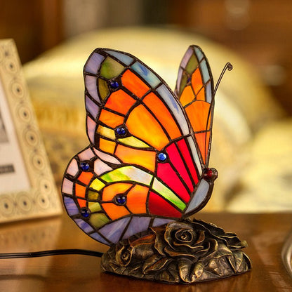 Schmetterling Nachttischlampe Tiffany Stil Schlafzimmer Nachttisch Fütterung Bar Dekoration