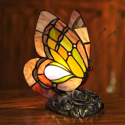 Schmetterling Nachttischlampe Tiffany Stil Schlafzimmer Nachttisch Fütterung Bar Dekoration