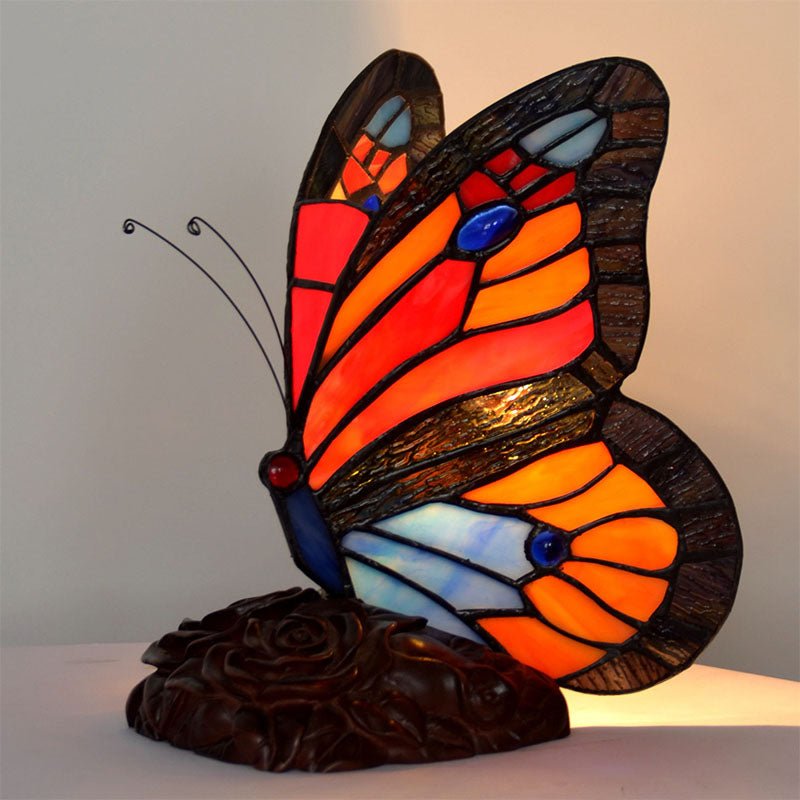 Schmetterling Nachttischlampe Tiffany Stil Schlafzimmer Nachttisch Fütterung Bar Dekoration