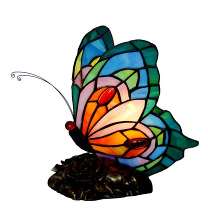 Schmetterling Nachttischlampe Tiffany Stil Schlafzimmer Nachttisch Fütterung Bar Dekoration